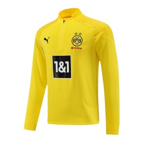 Borussia Dortmund Kit Quarter Zip Sweat de Treino Amarela 2023-24